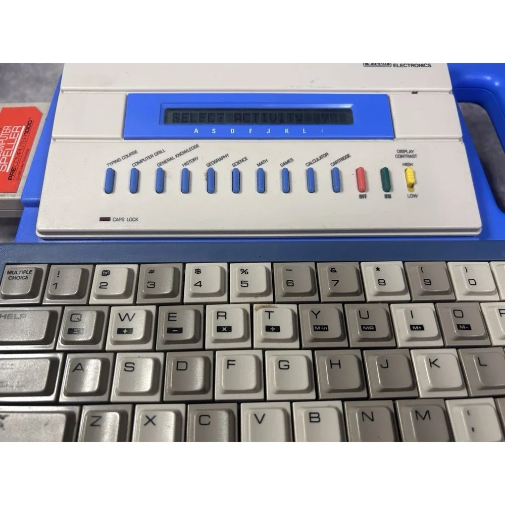 VTech PreComputer 1000 Vintage Learning Computer w/ Speller Cartridge Tested